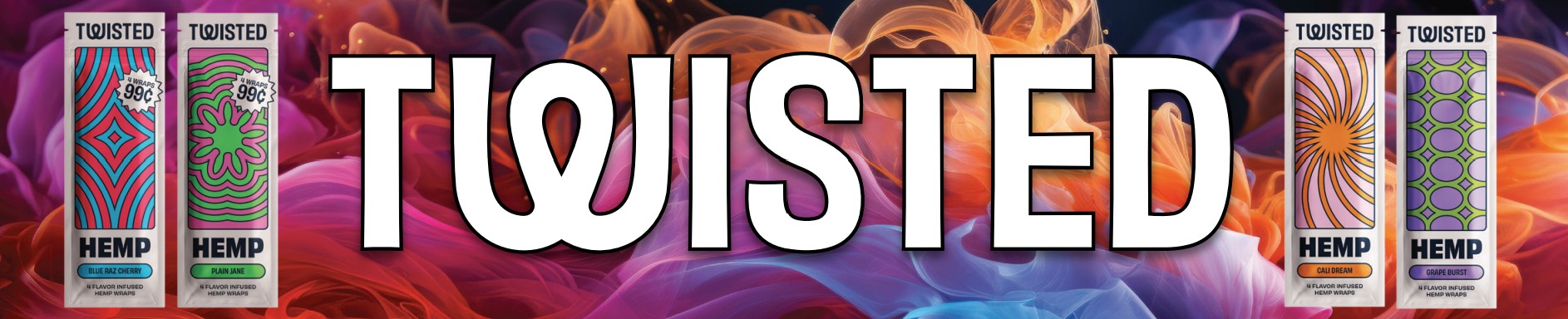 twisted color smoke banner